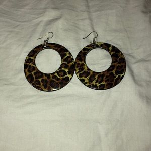 Leopard Print Earrings